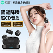 索愛(ài)（soaiy）SA-V3直播無(wú)線麥克風(fēng)收音領(lǐng)夾式胸麥直播設(shè)備手機(jī)降噪拍視頻拾音器短視頻拍 雙麥帶倉(cāng) 蘋果版