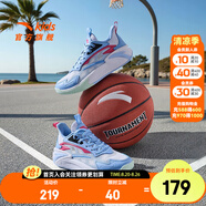 安踏兒童籃球鞋男童鞋高幫緩震運動(dòng)鞋夏季6-16歲中大童風(fēng)洞科技戶(hù)外 安踏白/超氫藍1131-6 35