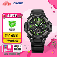 卡西歐（CASIO） SPORT MCW-100H休閑時(shí)尚運(yùn)動(dòng)男士手表石英手表 MCW-100H-3AVPF-100米防水