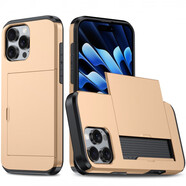 何佳功卡包適用蘋果16手機殼插卡iPhone16proMax裝卡13防摔15pro錢包14保護套XS男16plus滑蓋11商務(wù)12外 SGP插卡-金色 iPhoneSE4