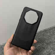 原奘適用于華為Mate60RS手機殼全包邊框星鉆60RS非凡大師素皮保護殼保 塑膠鏡框【玄黑色】 華為 Mate 60 RS 非凡大師版