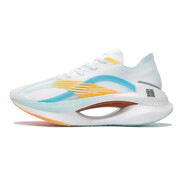 李寧（LI-NING）大絕影男子反光輕量彈速防滑運動(dòng)速跑步鞋ARRS001 標準白柔水藍ARRS001-4 39.5