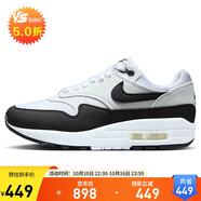 耐克NIKE運動休閑鞋女子氣墊AIR MAX 1運動鞋DZ2628-102白黑36
