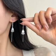 ticifyS925純銀葫蘆耳線(xiàn)女韓版個(gè)性小眾設計時(shí)尚淑女氣質(zhì)首飾禮物 葫蘆耳線(xiàn)