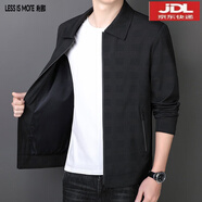LESS IS MORELILANZ利郎2025外套秋冬男新款長袖翻領(lǐng)夾克春秋季中青年商務(wù)休閑 黑色2202春秋款 黑色2202春秋款 M 165/110斤以下