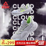 匹克AI態(tài)極云緩震跑鞋男2021夏季新品太極運動(dòng)鞋減震跑步鞋子 淺灰/熒光黃 40