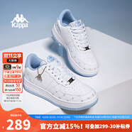 KAPPA男鞋板鞋男2025秋季新款小白鞋子男款情侶跑步鞋百搭休閑運動(dòng)鞋 經(jīng)典白/冰山藍(女款） 37 (230mm)