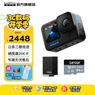 GoPro HERO12 Black防抖運動(dòng)相機 摩托車(chē)騎行運動(dòng)攝像機 潛水水下相機 自行車(chē)記錄儀 續航套裝 HERO 12 Black