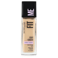 MAYBELLINE,Fit Me 系列，水潤 + 柔滑粉底液，220 自然米色，1 1液量盎司115 Ivory