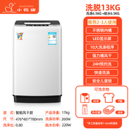 小鴨（LittleDuck）全自動洗衣機(jī)小型家用迷你智能波輪仿生手洗 一鍵快洗風(fēng)干母嬰兒童宿舍出租房 以舊換新 洗+脫容量13KG【強(qiáng)力電機(jī)+智能風(fēng)干】終生維修