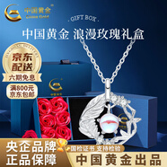 中國(guó)黃金（CHINA GOLD）藍(lán)桉與鳥(niǎo)純銀項(xiàng)鏈女生2025新款吊墜輕奢生日禮物中秋節(jié)禮物送女友 【當(dāng)/次日達(dá)】藍(lán)桉與鳥(niǎo)項(xiàng)鏈【玫瑰禮盒】