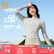 361度防曬衣女春夏季新款冰感透氣防紫外線連帽針織外套上衣七夕禮物 【4607】冰川灰 L (170cm/125-135斤)