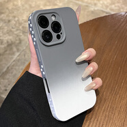 雷諾琦新款2025網(wǎng)紅爆款高級版適用于iphone16promax蘋(píng)果15手機殼雙色14冰淇淋13pro獨特好看防摔保護殼 【漸變灰-精孔】雙色冰淇淋 透氣方格邊框 蘋(píng)果15 PLUS