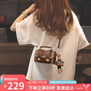 YUYULA包包女包牛皮斜挎手機包迷你包品牌單肩生日七夕情人節禮物送女友