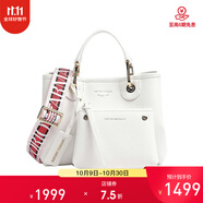 ARMANI 阿瑪尼 My EA女士小號(hào)便攜子母包手提單肩包 白色 Y3D166 YFO5B 85219 U