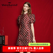 卓雅周末（JORYA weekend）欣欣向龍|24春新款新中式國風(fēng)龍提花連衣裙旗袍EJWEAQ02 中國紅 XL
