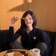 川久保玲PLAY金色男女情侶開(kāi)衫毛衣羊毛衫秋冬新款A(yù)MI英倫風(fēng) 黑色金心 S 女