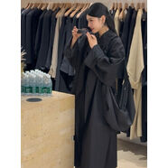 小紅書(shū)同款黑色韓版風(fēng)衣外套女2025春秋季新款巨好看的長(cháng)款高個(gè)子 黑色送衣架+防塵袋 L