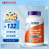諾奧(NOW Foods)迷你深海魚(yú)油軟膠囊 小顆粒膠囊epa dha 60%omega3 中老年180粒/瓶美國進(jìn)口
