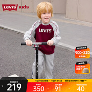 Levi's李維斯兒童套裝男女童套裝秋季新款套頭衛(wèi)衣長褲2件套衣服 花紗灰 130 /64 【建議身高116-122cm】
