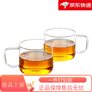 綠珠泡茶杯家用茶具玻漓杯耐熱防爆耐高溫功夫品茗小杯子茶盤套裝 玻璃杯-150mL(兩只裝) 150mL