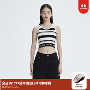 RE'VAN芮范春季新品設(shè)計(jì)師款高級(jí)感條紋毛織背心RN11202039 橫條紋 M 38