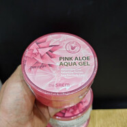 得鮮（the saem）蘆薈膠淡化痘印青春痘補水保濕修復滋潤清爽睡眠面膜面霜正品正品 得鮮蘆薈膠(粉罐)