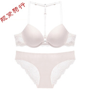 美背性感文胸维多利亚套装女无痕内衣小胸聚拢黑色胸罩的秘密 白色