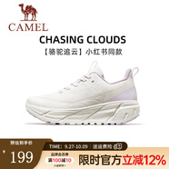 駱駝（CAMEL）【追云】運(yùn)動(dòng)鞋男新款男鞋跑步鞋情侶慢跑鞋男士休閑鞋 CD222C7714A，躍動(dòng)白，女款 36