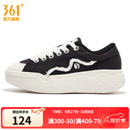 361°【商場同款】女鞋運(yùn)動(dòng)鞋秋季新款361度女板鞋 曜石黑/羽毛白 37