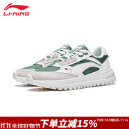 李寧女鞋跑步鞋春秋新款休閑鞋透氣減震女子健身跑步戶外休閑運(yùn)動鞋 56粉綠/云霧白【乘風(fēng)】 35.5