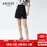 艾諾絲雅詩(shī)商場(chǎng)同款夏季新品時(shí)尚A字不規(guī)則裙擺短裙半身裙20513584 黑色 L