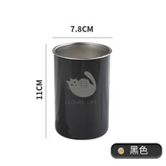 光美定制洗漱杯家用簡(jiǎn)約304情侶防霉不銹鋼刷牙漱口杯感輕奢高端 黑色 304漱口杯