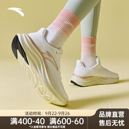 安踏（ANTA）輕云2丨跑步鞋女網(wǎng)面透氣運動鞋輕便軟底耐磨休閑鞋女 紙莎白/玫瑰金-4 36 （女5.5）