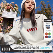 MEDM基礎膠囊Logo美式潮牌字母長(cháng)袖t恤男女潮流體恤打底上衣 雪花灰 2XL