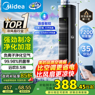 美的（Midea）【降溫優(yōu)選】家用空調(diào)扇智能語音冷風扇負離子凈化靜音落地冷風機水冷塔扇強力制冷小空調(diào)ACA10TJR