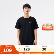 安踏（ANTA）【湯普森同款】冰絲T丨涼感短袖t恤男夏季運動休閑上衣152421102 基礎黑-3 S (男165)