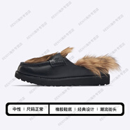 UGGxf聯(lián)名百搭樂(lè)福包頭外穿毛毛半拖休閑鞋1172911官方旗艦正品 黑色1172911-BK 38