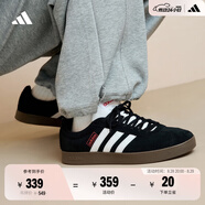 adidas T頭鞋 VL COURT復古板鞋德訓鞋男女阿迪達斯輕運動(dòng) 黑色/白色   42