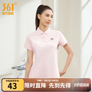 361°運(yùn)動翻領(lǐng)t恤2025年春夏季新款休閑透氣短袖情侶POLO衫開學(xué)季 【女款】千禧粉 3XL