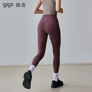 gigt極吉inuls羽芯紗瑜伽褲女高彈鯊魚褲健身運動外穿絕美 安可拉紅 S _【建議85-110斤】