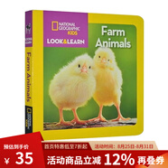 英文原版 National Geographic Kids Look and Learn 國家地理少兒版系列 紙板圖畫書 親子閱讀繪本 綠山墻 Farm Animals