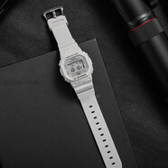 卡西歐（CASIO）手表G-SHOCK堅韌純白系列男女運動手表2018白虎 DW-5600MW-7D