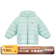 麗嬰房（Les enphants）【商場同款】童裝兒童羽絨服男女寶寶薄款可愛保暖輕薄羽絨 淺綠色 120 CM/6歲