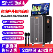 曼龍家庭影院室內外K歌音響大功率帶顯示屏家用KTV卡拉OK視頻一體機戶(hù)外唱歌直播聲卡移動(dòng)廣場(chǎng)舞音箱 KT-8912【旗艦版】話(huà)筒耳麥+禮包