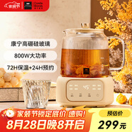 World Kitchen康寧養生壺全玻璃恒溫壺大容量家用多功能辦公室煮茶器燒水壺熱水壺燒水壺花茶壺 1.5L【茶漏款】