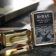 美國原裝ZIPPO防風(fēng)打火機 諾曼底登陸 周年紀念D-DAY限量7000 鐵蟋蟀套裝彩印之寶正版