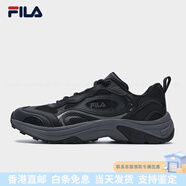 斐樂（FILA）黃景宇同款飛拉四川鞋覆古跑鞋男鞋2025秋季新款通勤運(yùn)動(dòng)鞋 黑_瀝青灰-BC 39