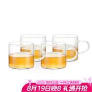 尚明高硼硅玻璃品茗小杯100ml*4