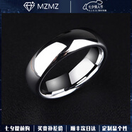 MZMZ男士戒指銀素圈高級感鎢鋼烏金尾戒光面閉口高清反光指環(huán)戒指男士 【3.5mm】7-37號 免費刻字-代寫(xiě)賀卡-品牌專(zhuān)屬禮盒